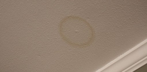 Ceiling Water Stain After Roof Leaks In Dublin South Dublin Roofing